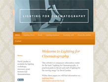 Tablet Screenshot of lightingforcinematography.com